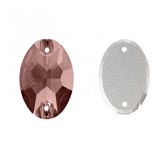 Varrható ovál 24x17 - SMOKED TOPAZ (220)